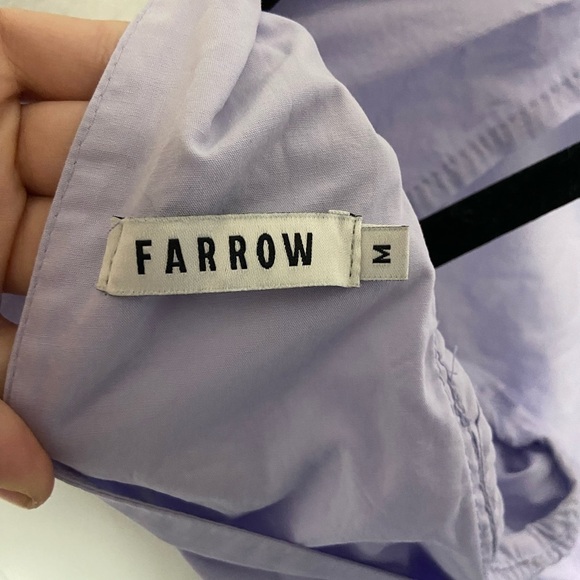 FARROW Beulah lavender ruffle midi dress open back size M - Picture 3 of 5